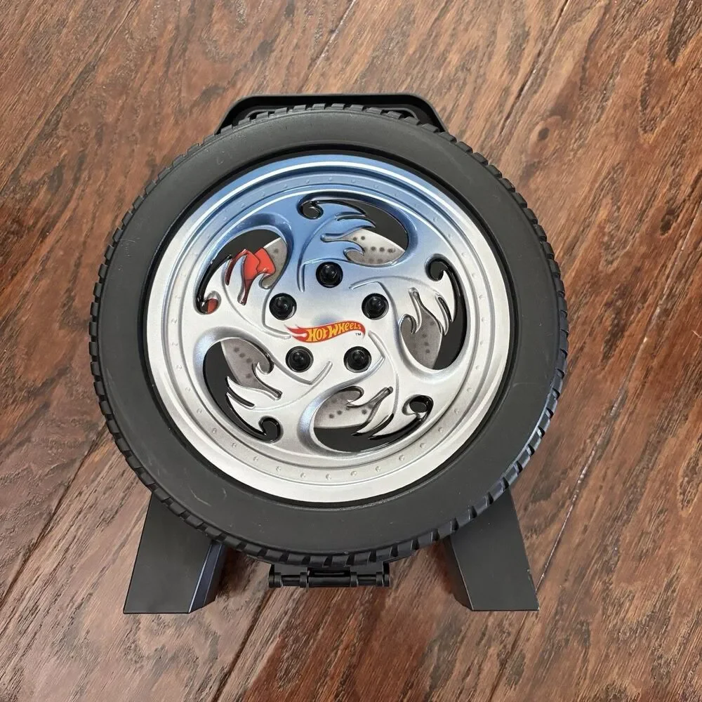 Hot Wheels Tire Shaped 30 Car Storage Case Tara Toy Corp Mattel Organizer Wheel